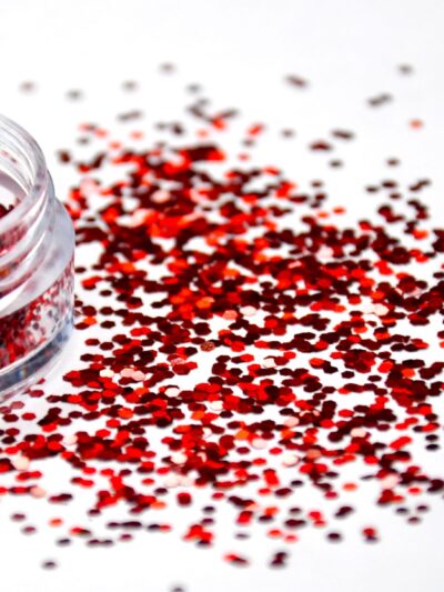 Glitter red
