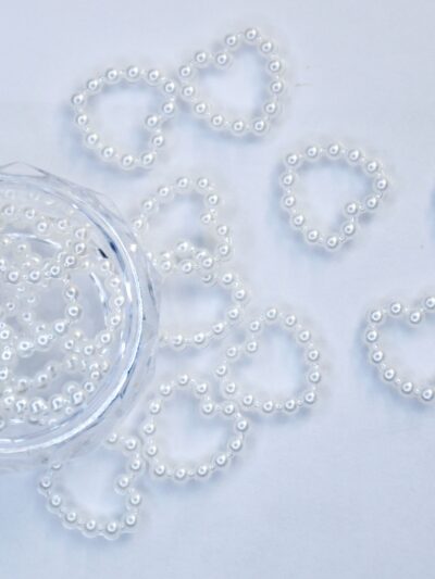 Helmisydän 3D White 10kpl