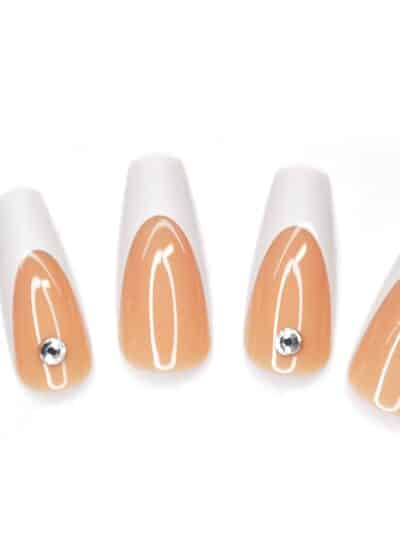 Tekokynnet long french diamond