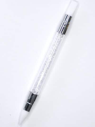 Kaksipäinen silikonisivellin valkoinen