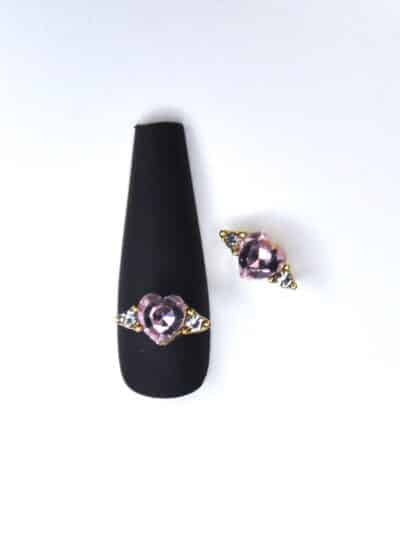 Kynsikoru sydรคn vaaleanpunainen 2kpl