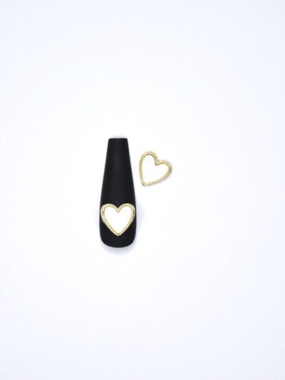 White heart kulta 2kpl