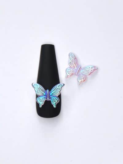 3D Butterfly lilac 2kpl