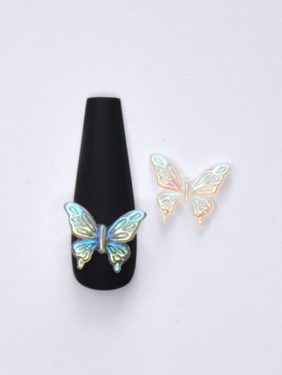 3D Butterfly white 2kpl