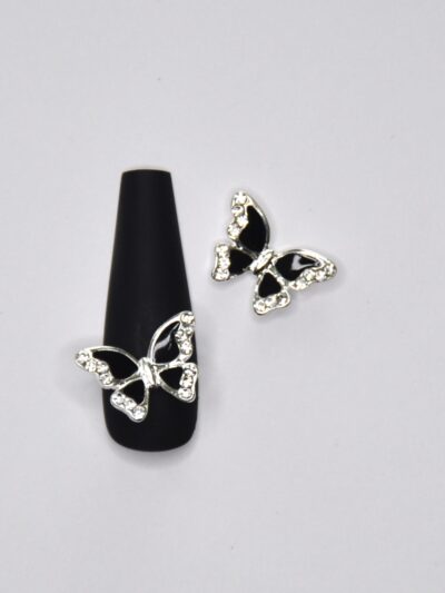 Butterfly black silver 2kpl