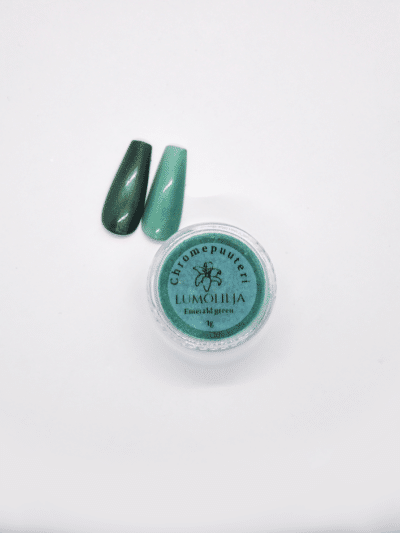Chromepuuteri Emerald green 1g Kynsipuuteri
