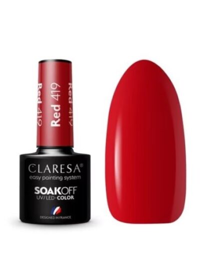 Claresa 419 Red UV Nail Polish 5 g