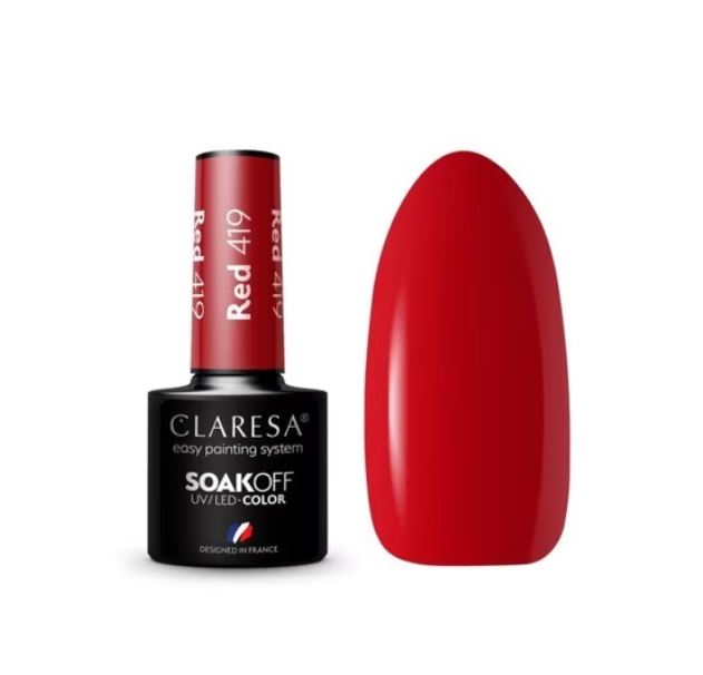 Claresa 419 Red UV Nail Polish 5 g