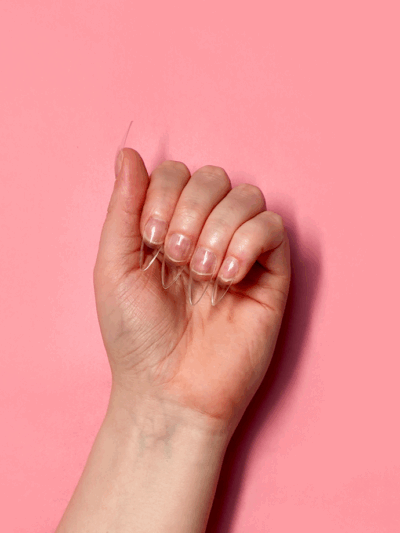 Soft Gel Tips Medium stiletto 600kpl