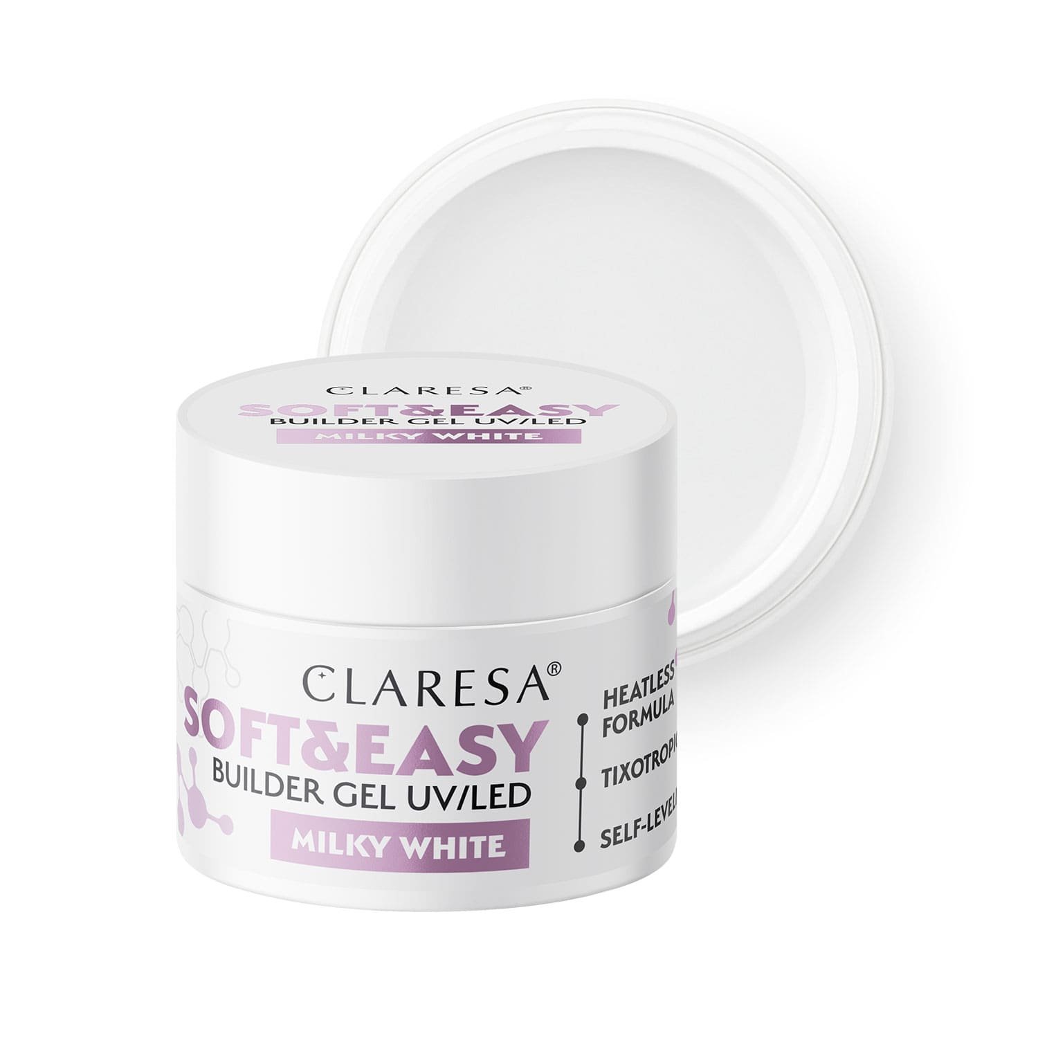 Claresa Soft&Easy Builder Gel Milky White 45 g