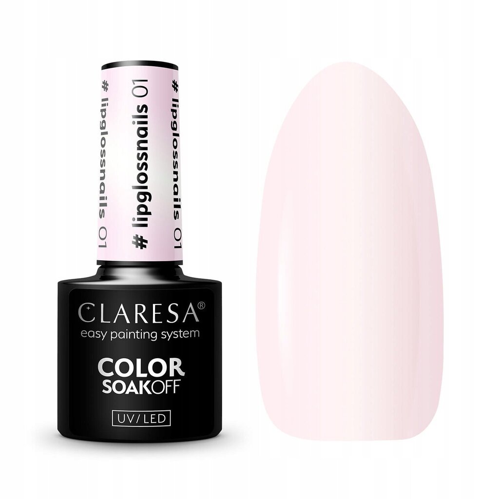 Claresa #lipglossnails 01 Gel Polish 5 g 1 Claresa #lipglossnails 01 Gel Polish 5 g